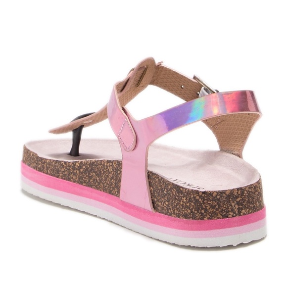 new Sprox ✪ Rainbow Thong Sandal ✪ Metallic Pink - Picture 3 of 13